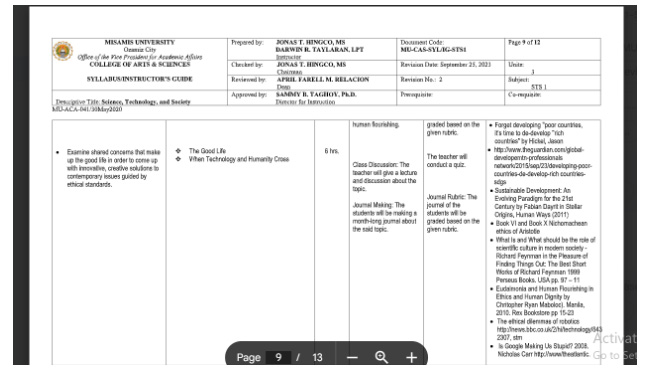 Integrating SDGs into Education: Misamis University’s Efforts to Gauge Sustainability Literacy